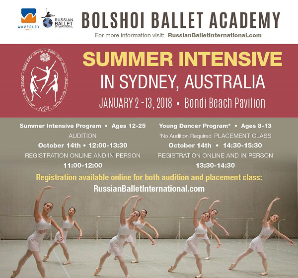 Bolshoi Ballet Academy Moscow Summer Intensive