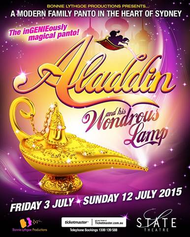 Aladdin and his Wondrous Lamp has Australian launch in July 2015 in Sydney