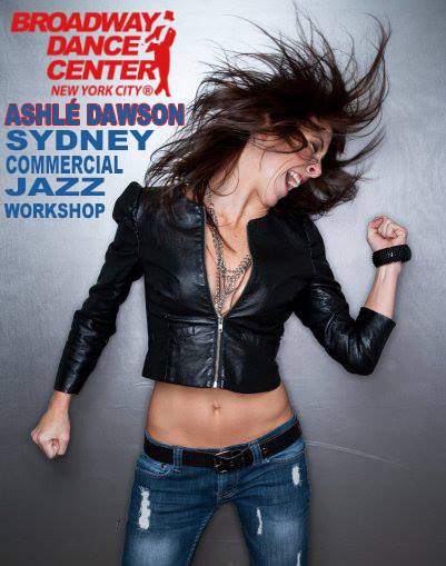 Ashlé Dawson's Broadway Dance Center Workshops in Australia