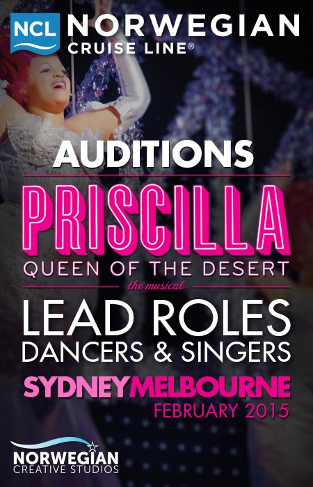 Auditions for Priscilla Queen of the Desert on Norwegian Cruise Line