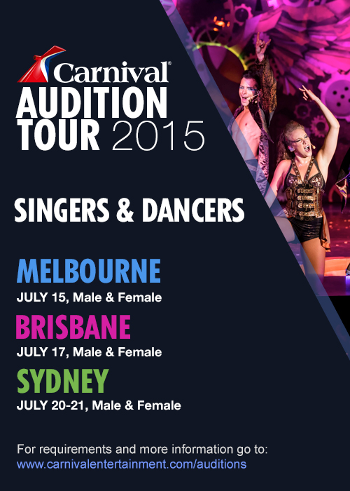 Australia Audition Tour 2015 for Dancers & Singers