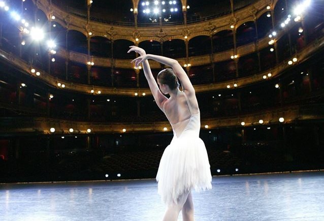 Madeleine Eastoe on stage at the Palais Garnier in Paris