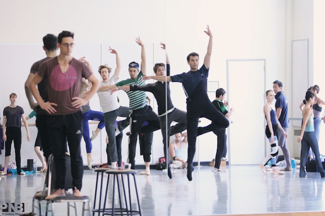 Justin Peck’s brand new Debonair in rehearsal at Pacific Northwest Ballet