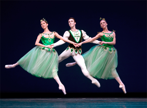 Pacific Northwest Ballet in George Balanchine's Jewels' Emeralds section