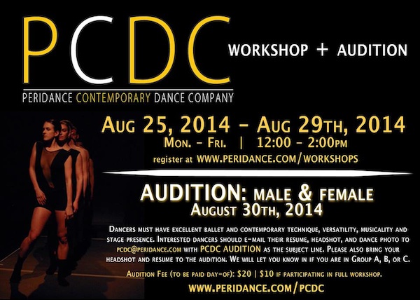 Peridance Contemporary Dance Company Workshop and Audition