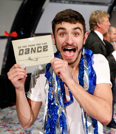 Ricky Ubeda after winning SYTYCD Season 11