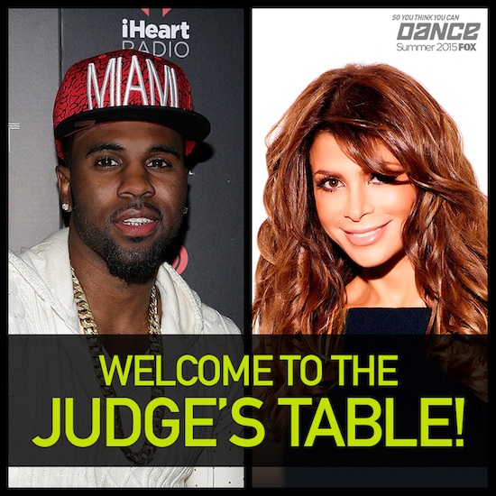 So You Think You Can Dance judges Jason Derulo and Paula Abdul