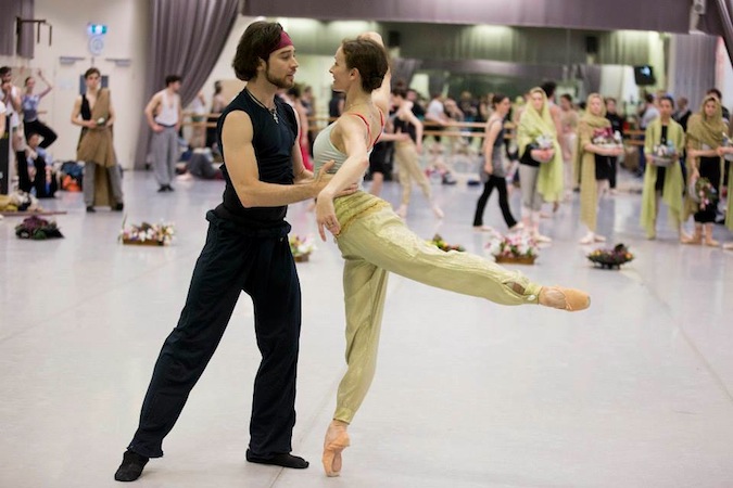 The Australian Ballet rehearsing La Bayadère