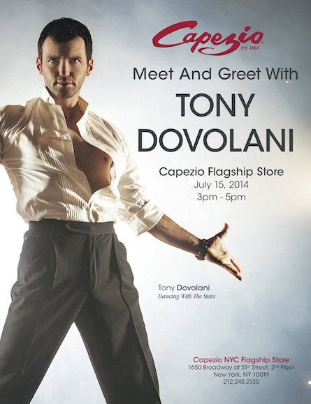 Capezio hosts Meet and Greet with ballroom dancer Tony Dovolani