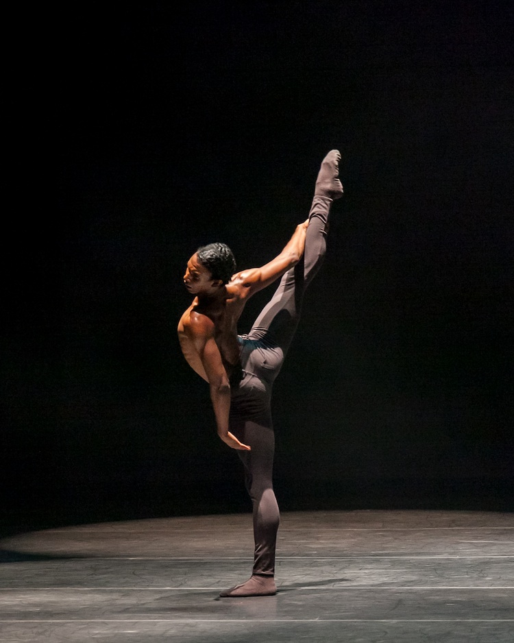 Complexions Contemporary Ballet's Kris Nobles performing Artistic Director Dwight Rhoden’s The Curve. Photo by Sharen Bradford.