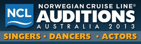 2013 Norwegian Cruise Line auditions in Australia
