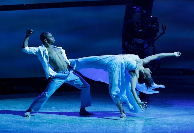 Jasmine Harper and Fik-Shun in a Travis Wall contemporary routine