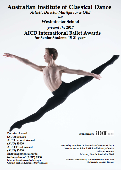 Australian Institute of Classical Dance competition in Adelaide