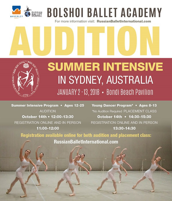 Russian Ballet International holds Australian Summer Intensive Auditions