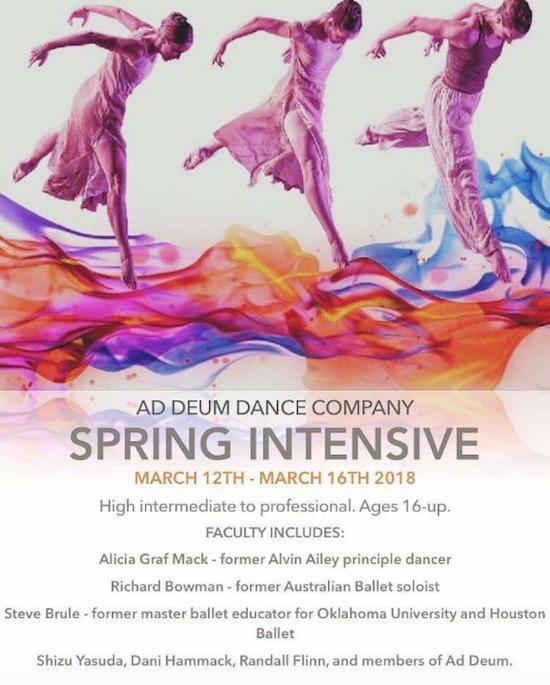 Spring 2018 Houston Dance Intensive 