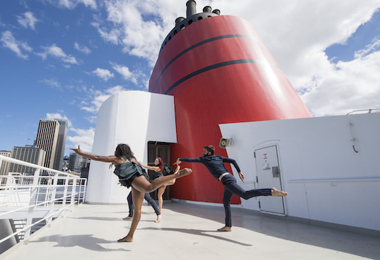 ADT dancers onboard Cunard’s Queen Elizabeth