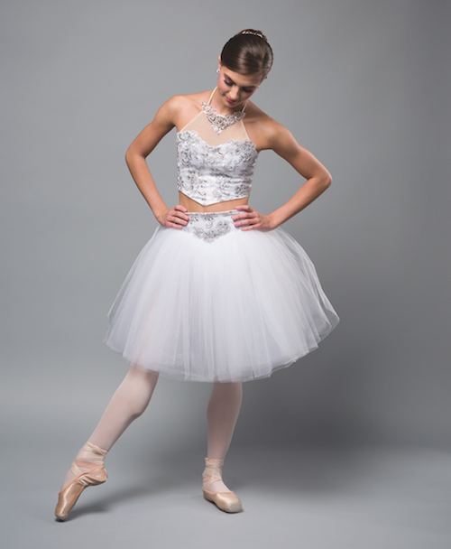 White Two Piece Ballet Costume