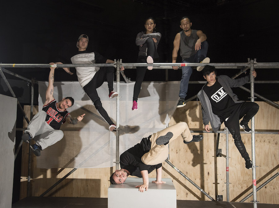 Parkour show at Sydney Opera House