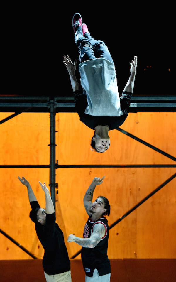 Parkour show at Sydney Opera House