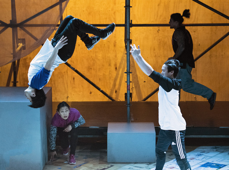 Parkour show at Sydney Opera House