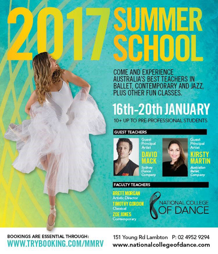 National College of Dance 2017 Summer School Australia