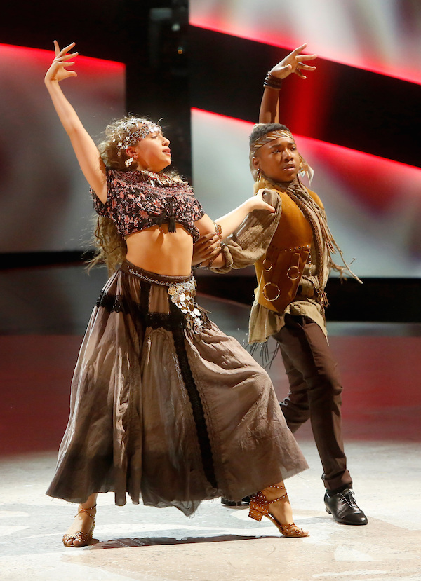 Kida and Tate dancing a mature Paso Doble choreographed by Mark Ballas