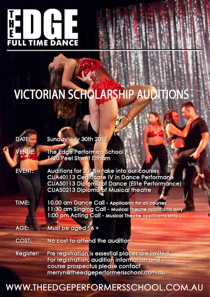 Melbourne Full Time Dance Auditions 2017