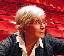 Twyla Tharp directing in the theater