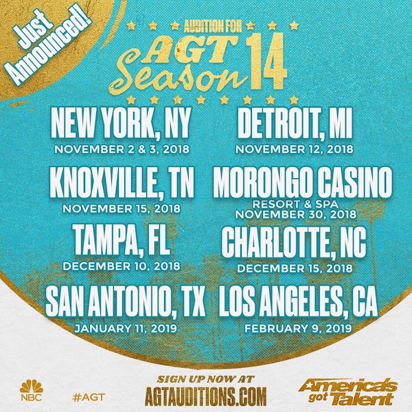 Talent Search for AGT by NBC Network