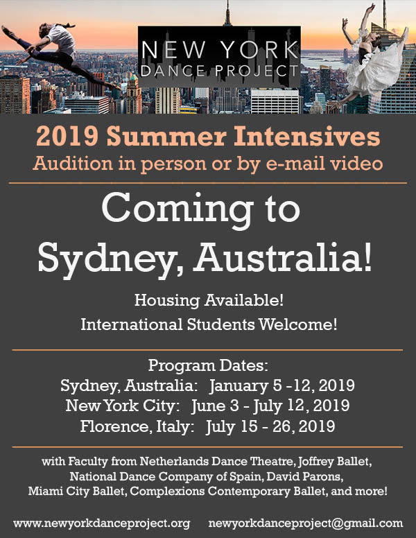 Summer Intensive in Sydney, Australia