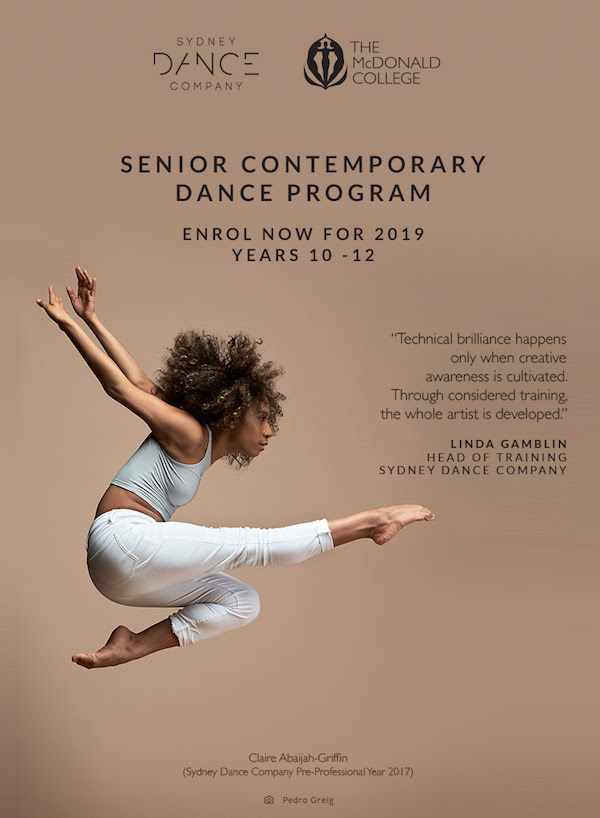 Sydney Dance Company and The McDonald College