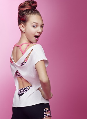 Maddie Zeigler models Betsey Johnson for Capezio